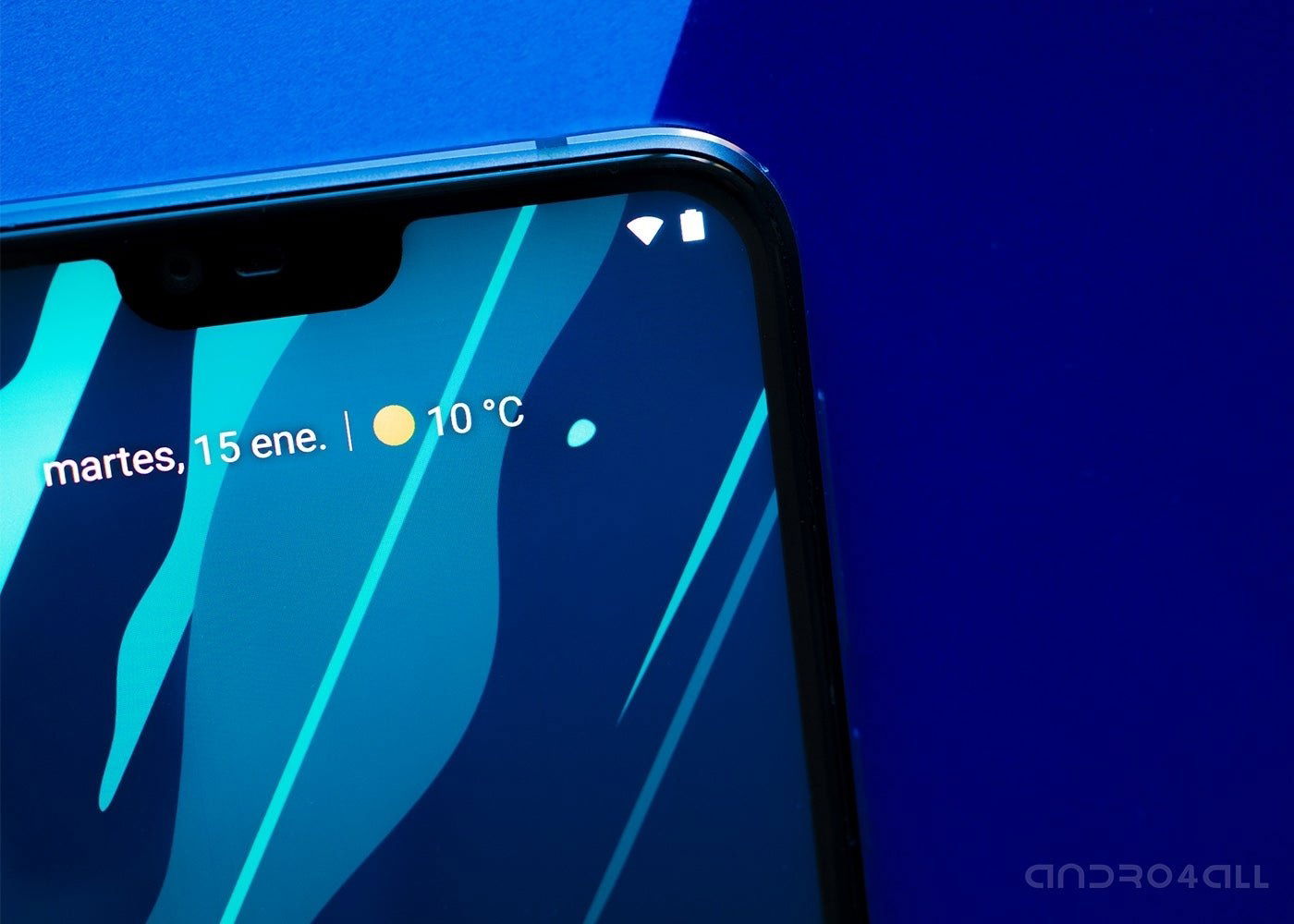 Nokia 7.1, parte superior