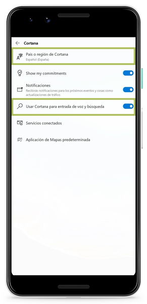 Cómo usar Cortana en español en Android