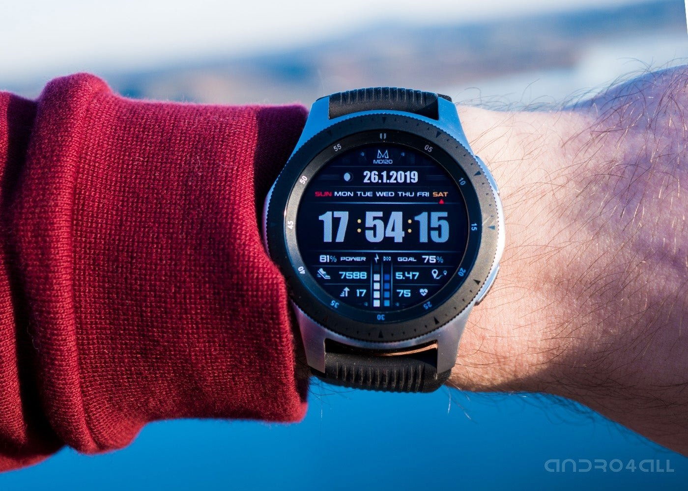 Samsung Galaxy Watch, primer plano