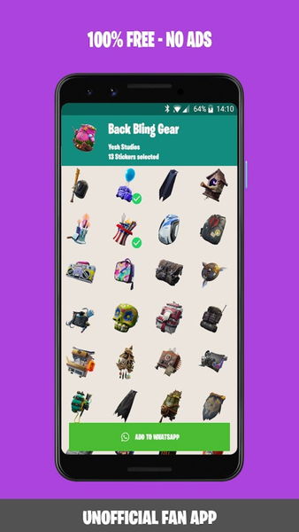 Los mejores packs de stickers de Fortnite para WhatsApp