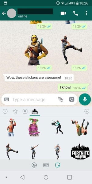 Los mejores packs de stickers de Fortnite para WhatsApp