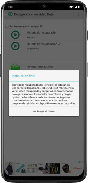 Cómo recuperar vídeos borrados gratis en Android