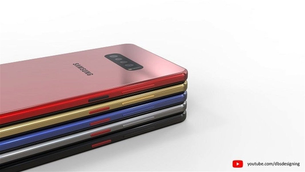 diseñador creo un proyecto en Behance con un concepto de diseño del Samsung Galaxy S10