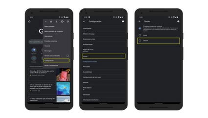 Activar modo oscuro en Google Chrome para Android