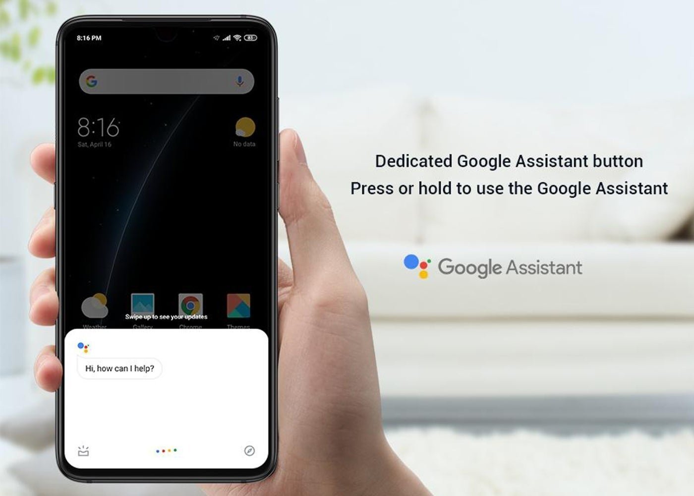 Boton de Google Assistant en el Xiaomi Mi 9