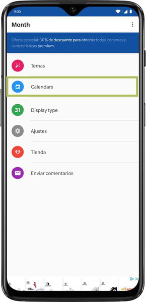 Month: Calendar Widget, el mejor widget para sincronizar con el calendario de Google