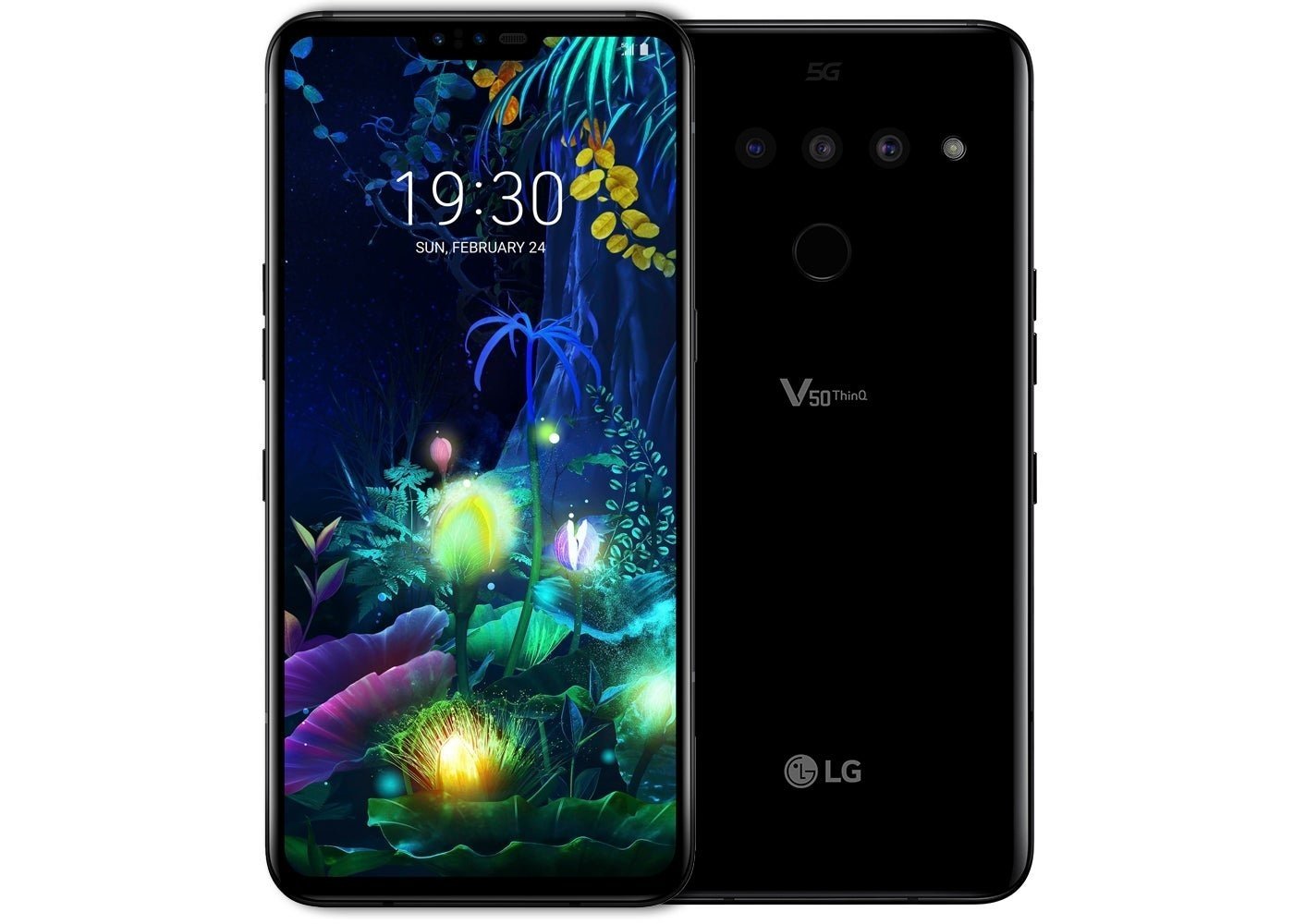 LG V50 ThinQ en color negro