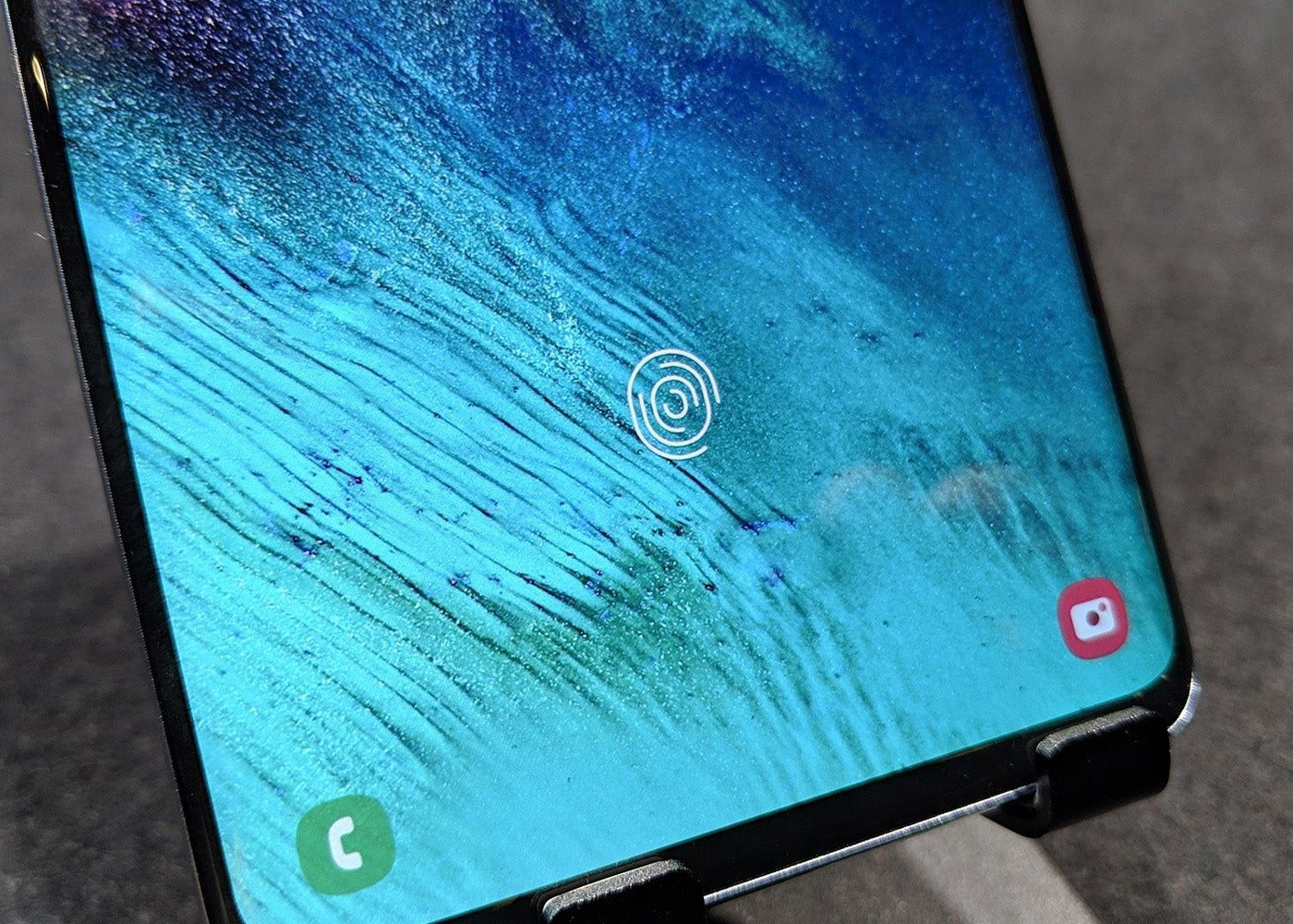 Lector de huellas en pantalla del Samsung Galaxy S8 Plus