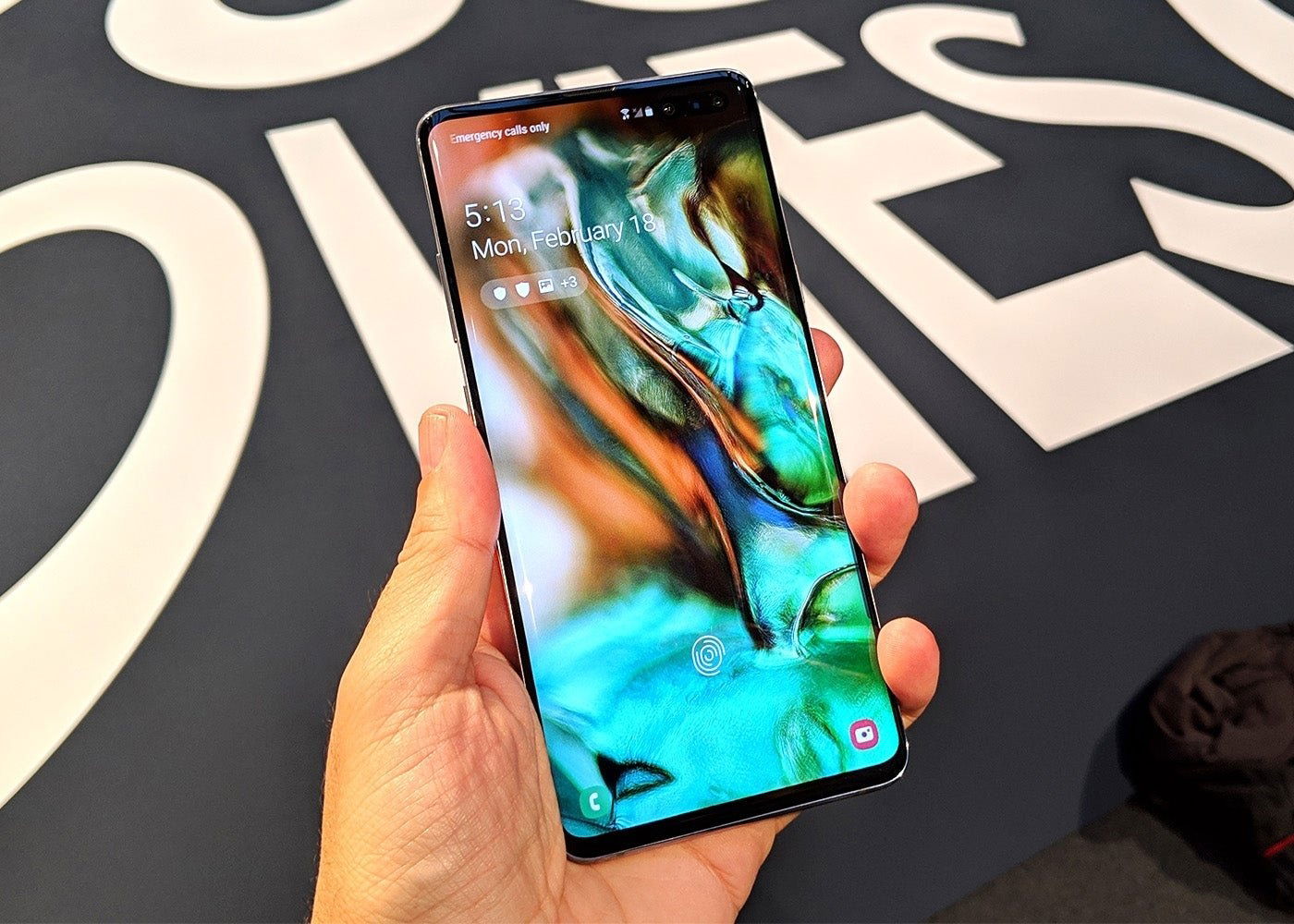 Samsung Galaxy S10 5G, frontal