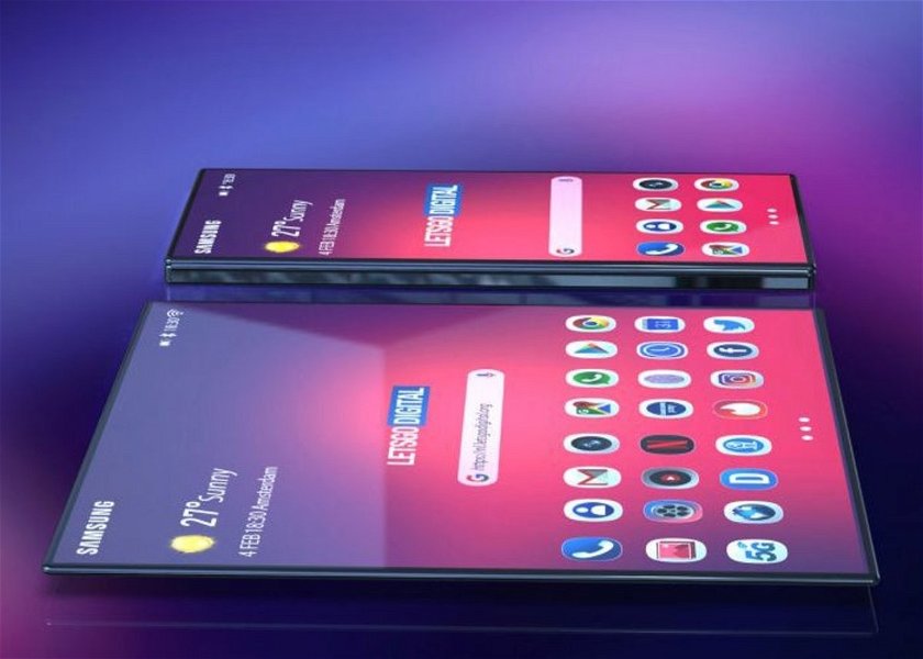 Samsung Galaxy plegable render