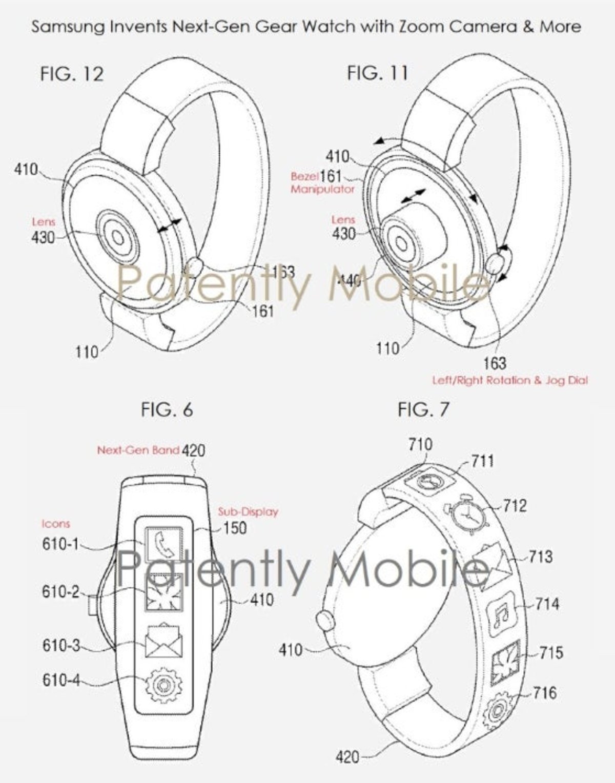 Samsung smartwatch patente