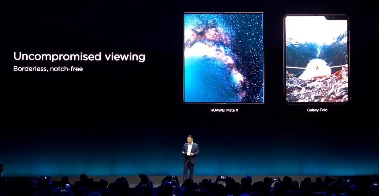 CEO de Huawei critica el diseño del Samsung Galaxy Fold