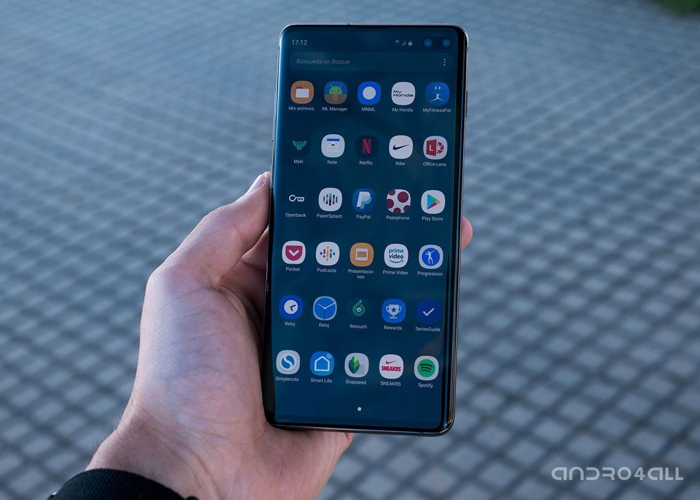 Aplicaciones en el Samsung Galaxy S10 Plus