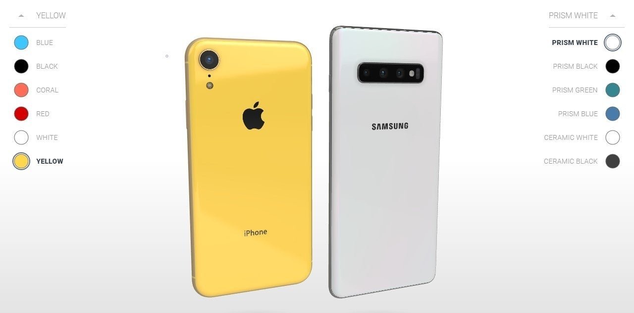 Galaxy S10+ iPhone XR