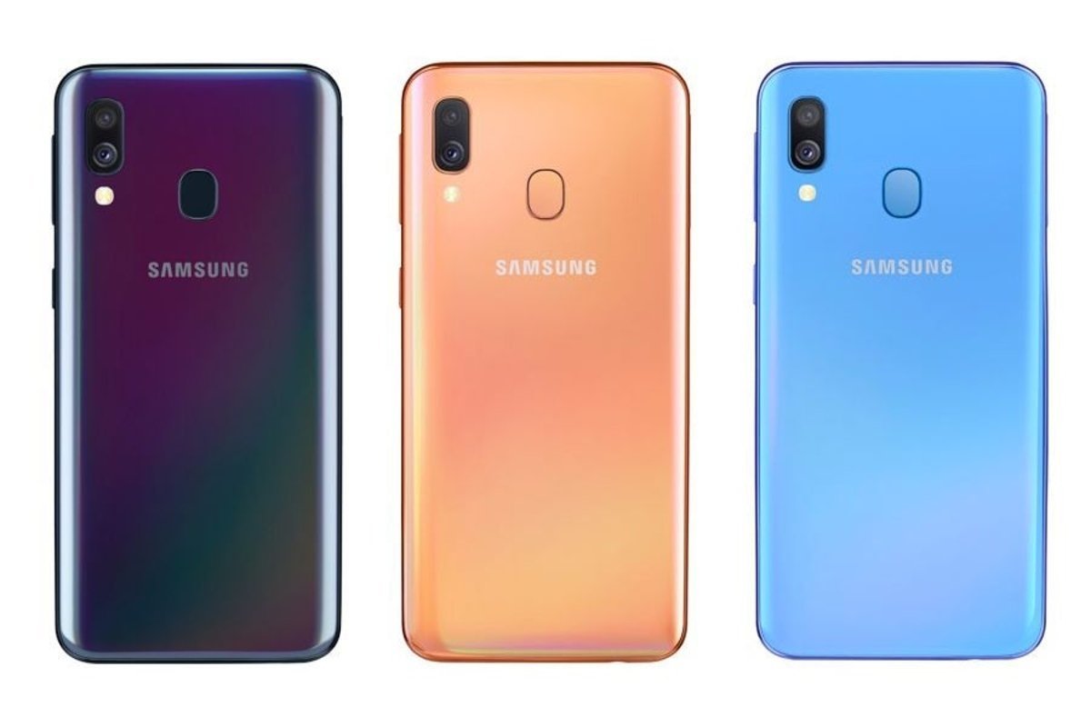 Samsung Galaxy A40 colores