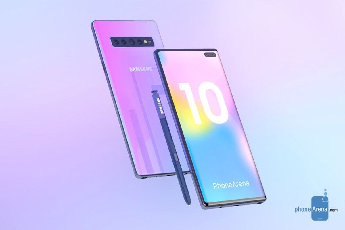 Samsung Galaxy Note 10 concepto