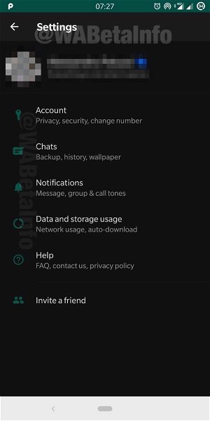 WhatsApp tema oscuro beta Android