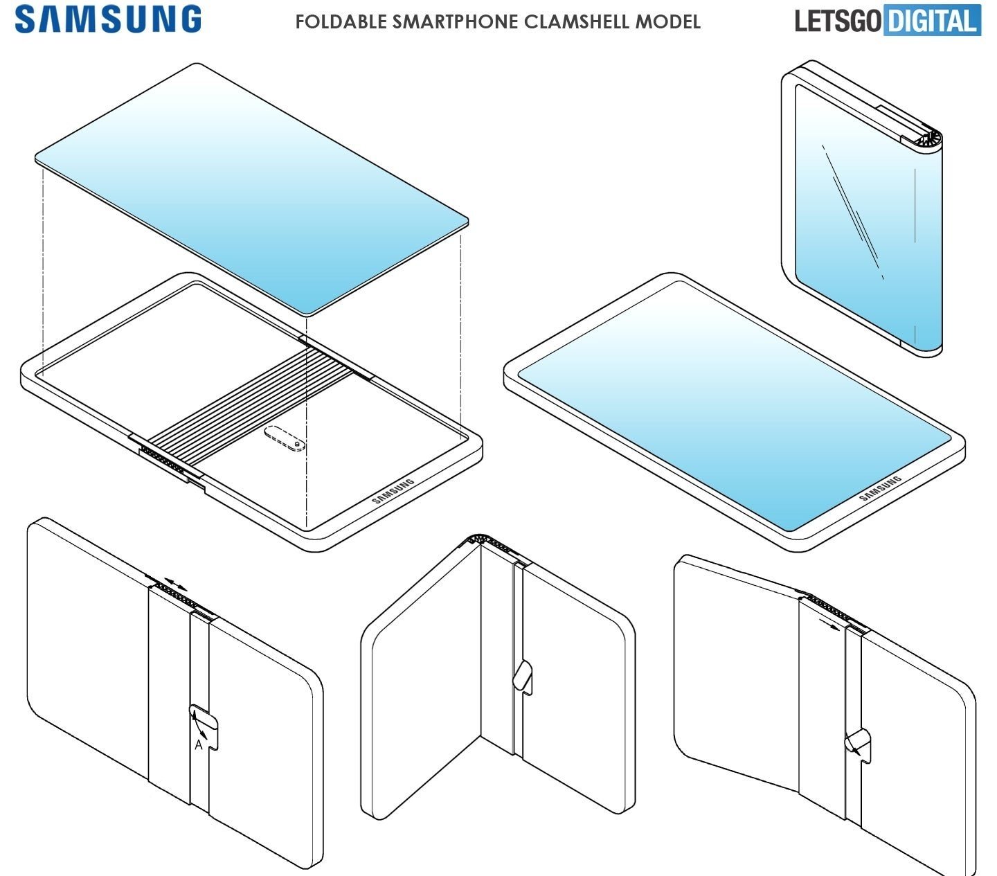 Samsung patente plegable