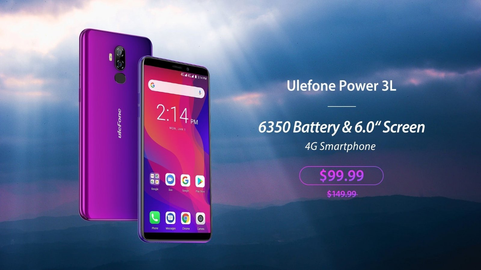 Ulefone Power 3L, el smartphone más barato con batería de gran capacidad
