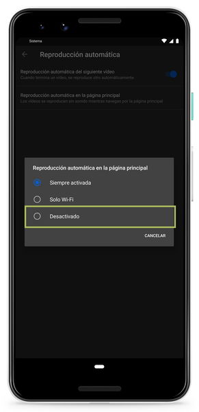 Cómo desactivar la reproducción automática de vídeos en YouTube para Android