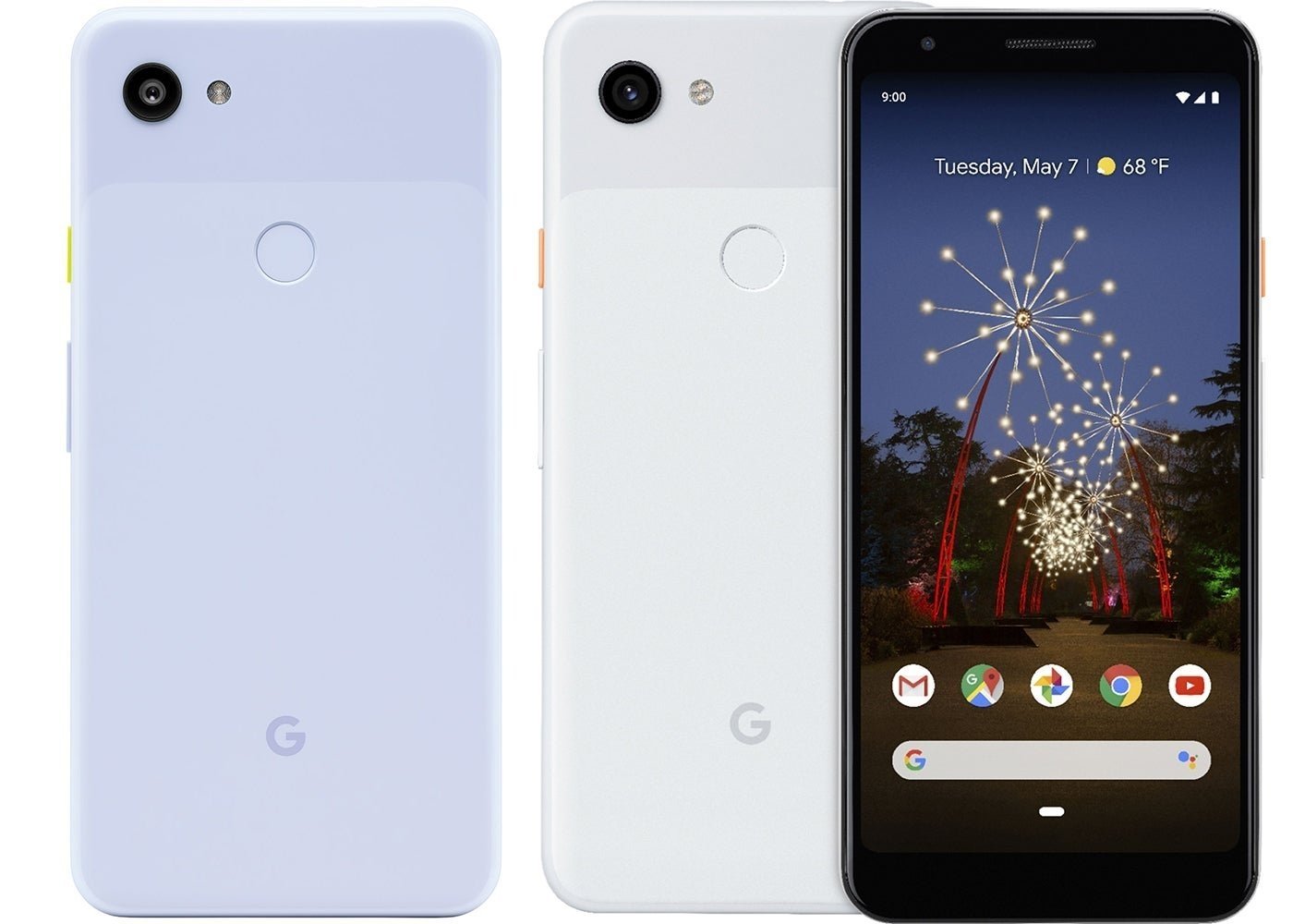 Google Pixel 3a en Violeta y Blanco