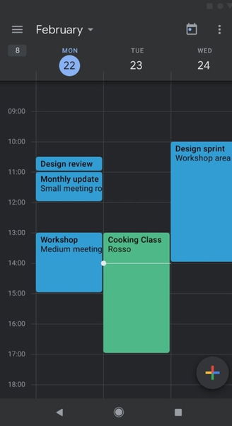 La aplicación de Calendario de Google para Android ya tiene tema oscuro