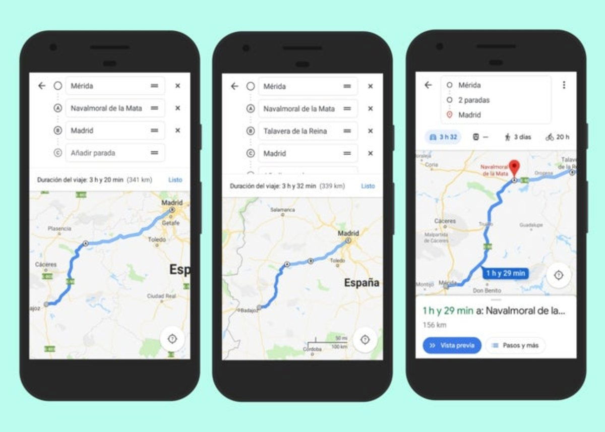 Paradas en Google Maps 2