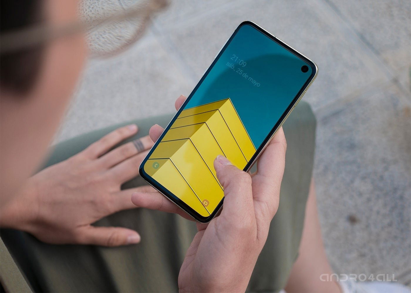 Samsung Galaxy S10e, pantalla de bloqueo