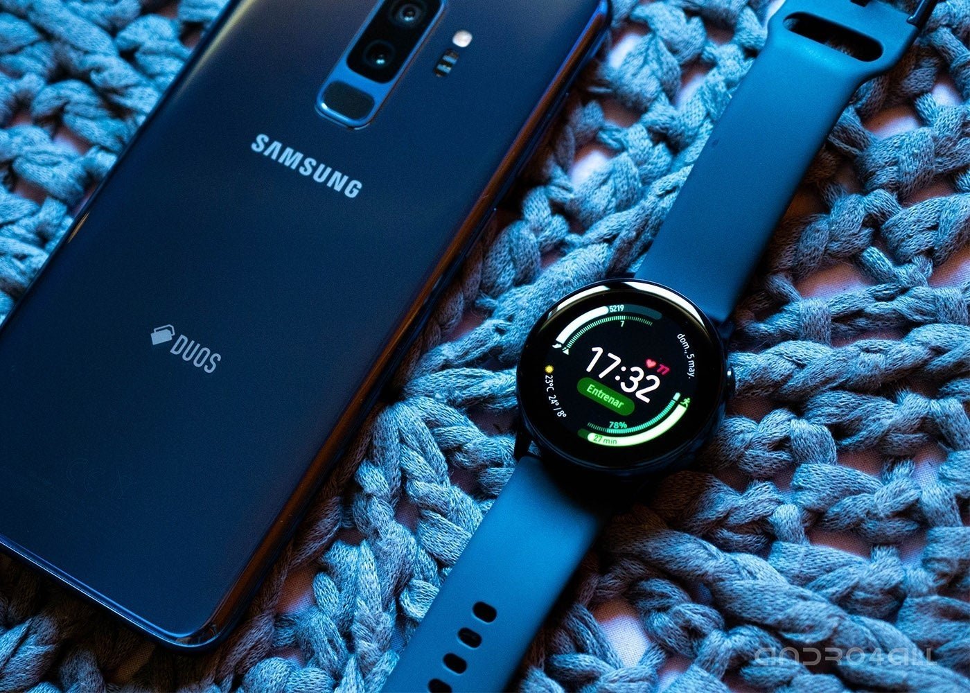 Samsung Galaxy Watch Active con Galaxy S9