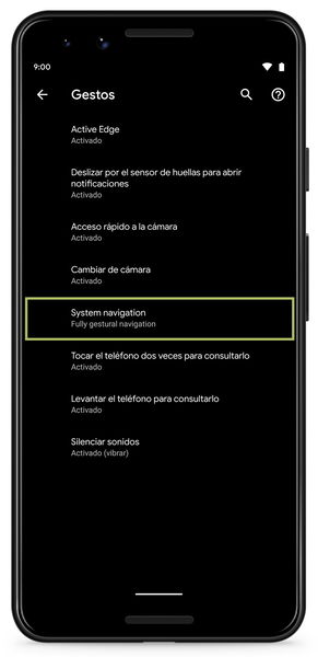 Gestos en Android 10 Q, guía completa