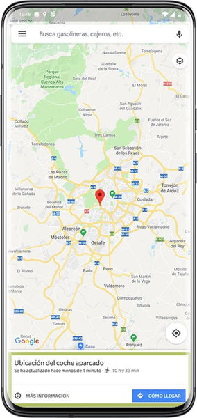 Cómo guardar la ubicación de tu coche aparcado en Google Maps