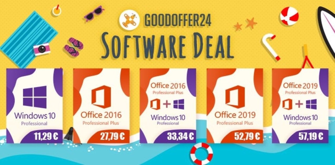 Ofertas de verano en Goodoffer, Windows y Office al mejor precio