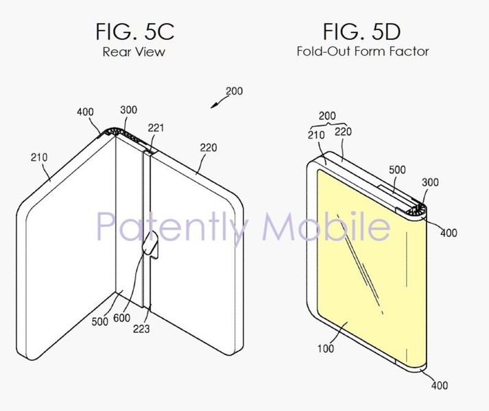 samsung plegable patente