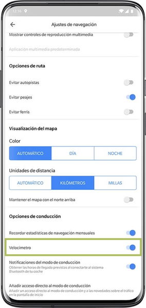 Cómo activar el velocímetro en Google Maps