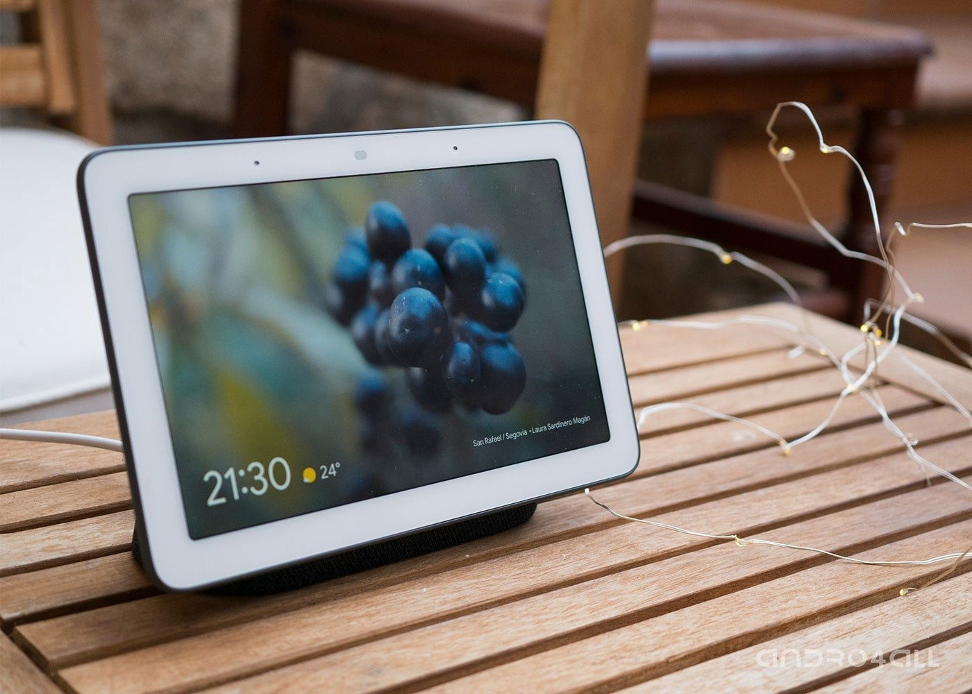 Google Nest Hub, pantalla con Fotos