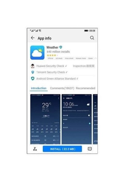 Huawei sistema operativo app tiempo info