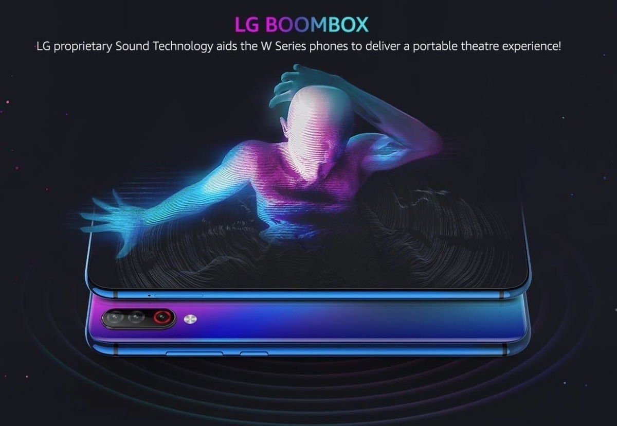 LG W Series triple cámara trasera, altavoz Boombox y notch en forma de