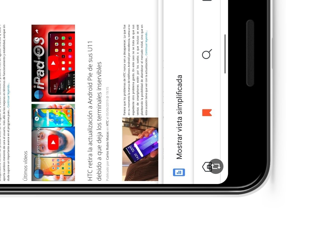 Rotacion de pantalla manual en Android Q Beta 4