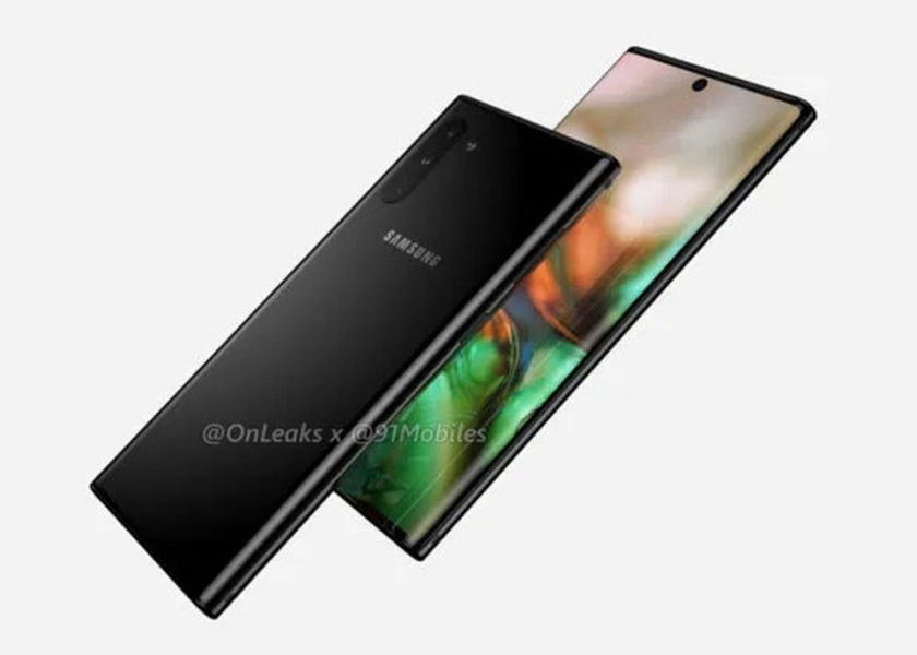 Samsung Galaxy Note 10 render