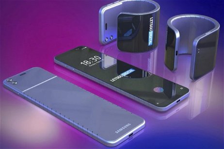 Samsung trabaja en un teléfono inteligente enrollable, según una patente