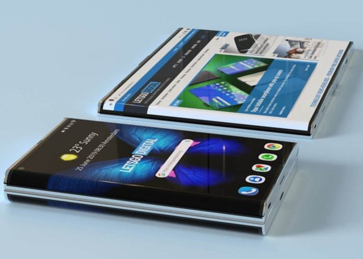 Samsung teléfono plegable nueva patente