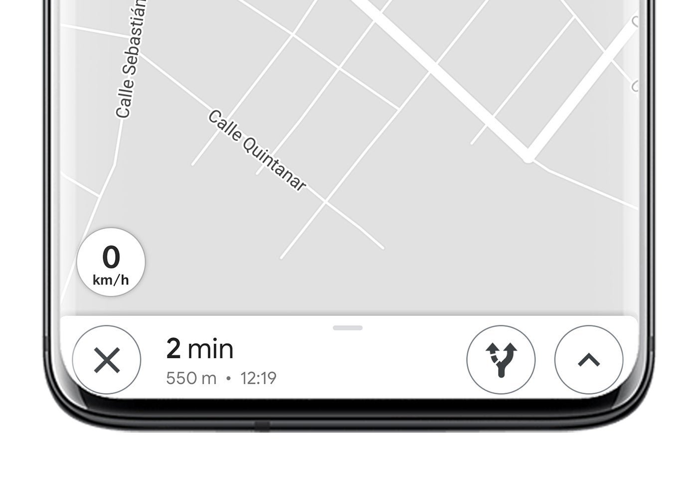 Velocimetro de Google Maps en Android