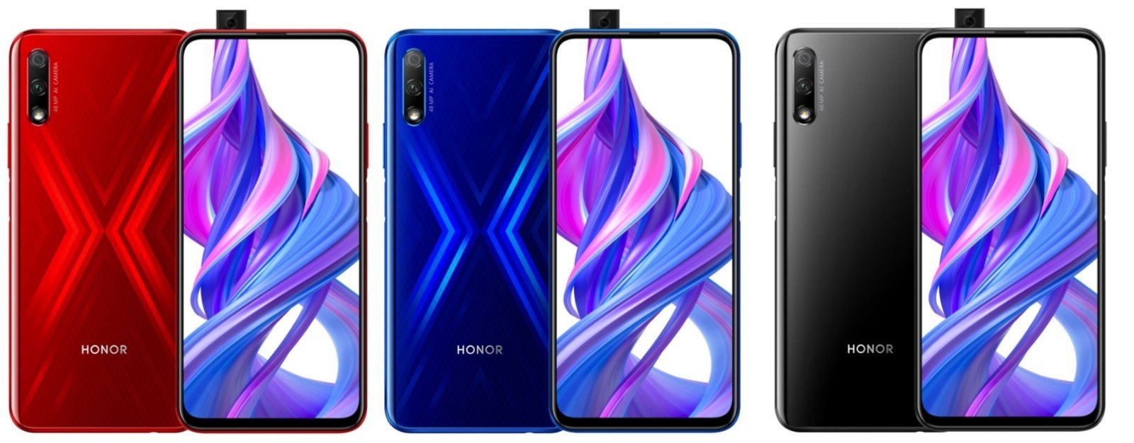 Honor 9X, colores