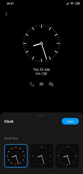 El reloj de los Xiaomi recibe nuevo aspecto gracias al Always-On Display de MIUI