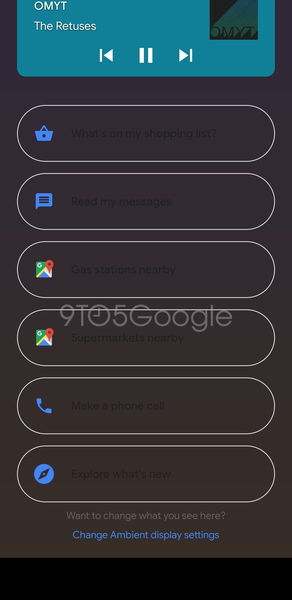 Así luce el nuevo "Modo Ambiente" del Asistente de Google