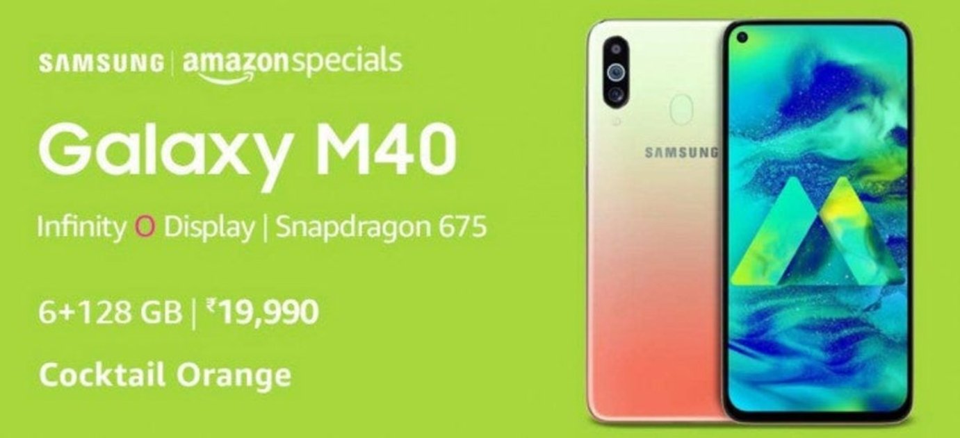 Samsung Galaxy M40 Orange Cocktail Amazon