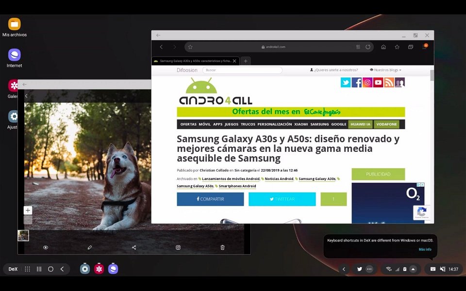La nueva versión de Samsung DeX ya se puede descargar en Windows y Mac: la hemos probado