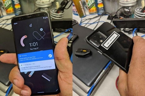 El Google Pixel 4 aparece en una imagen filtrada con la pantalla encendida y Android 10