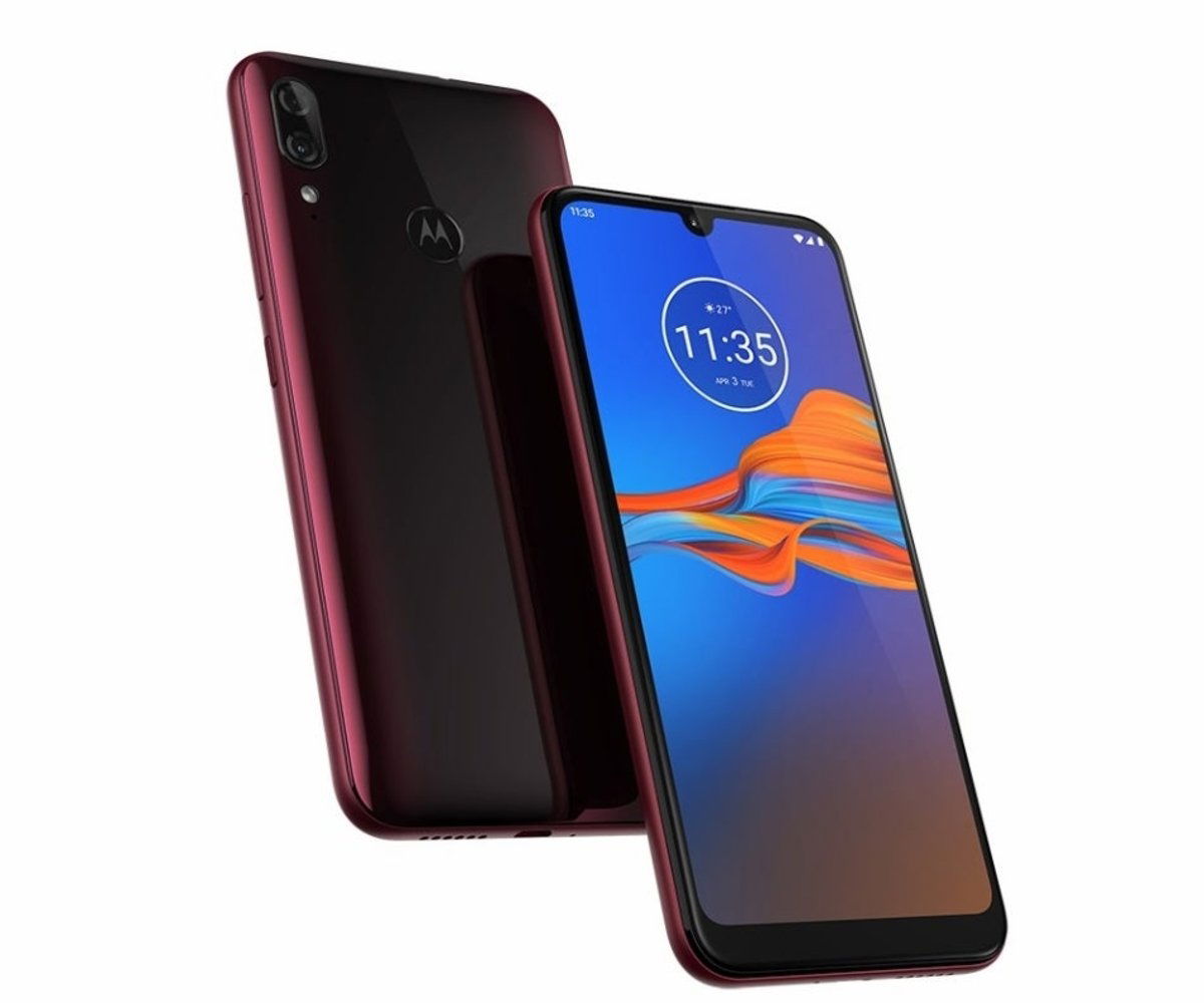 Motorola Moto E6 Plus rojo oscuro