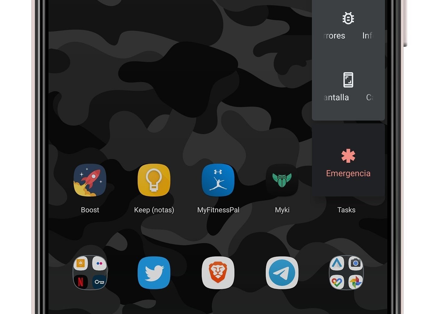 Nuevo icono de emergencia Android Q Beta 6